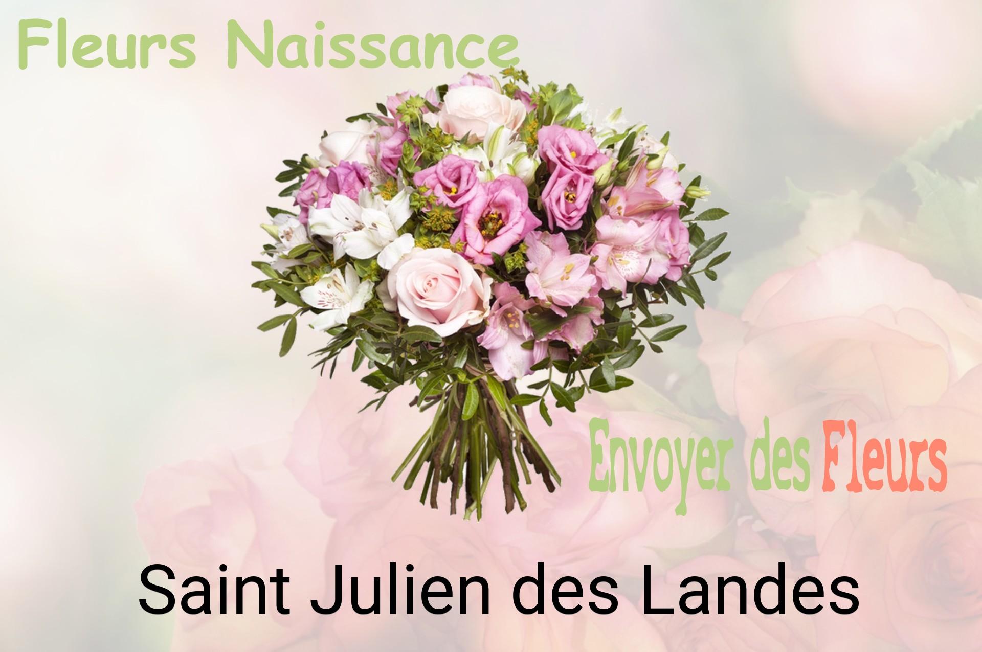 Bouquet de fleurs de naissance livré à Saint-Julien-des-Landes